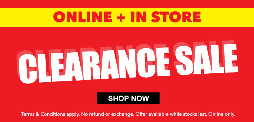 Clearance Sale (Online + In Store)