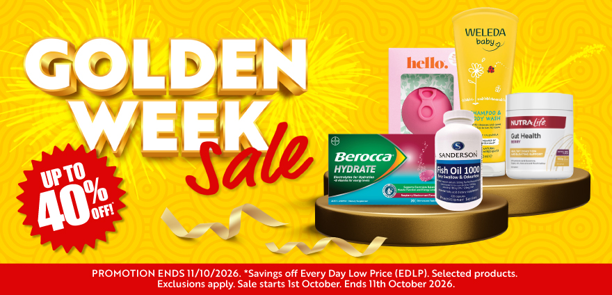 Golden Week 40% OFF (1/10 - 11/10)