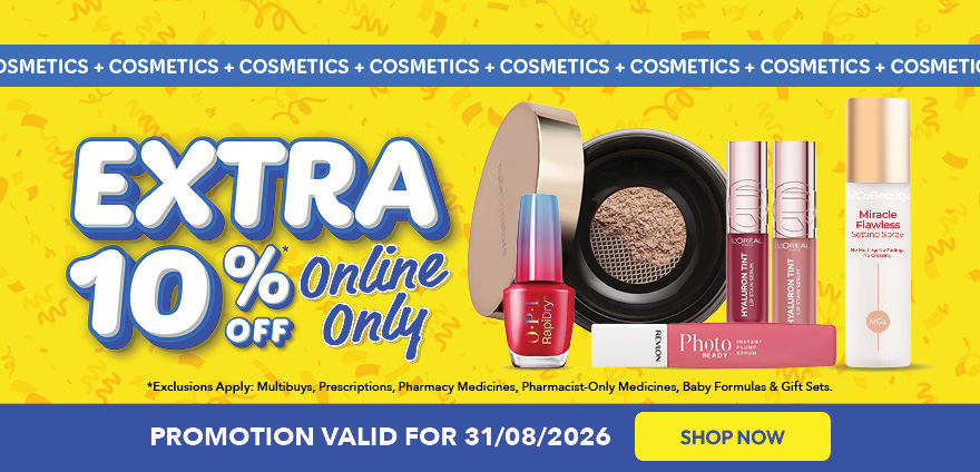 EXTRA 10 PERCENT COSMETICS (31/8)