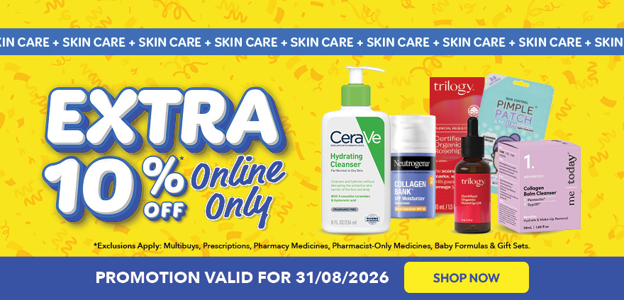 EXTRA 10 PERCENT SKINCARE (31/8)